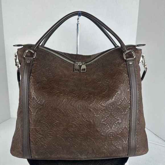 LOUIS VUITTON  2-Way LEATHER MONOGRAM Bag MM Original Shoulder Strap - Picture 4 of 12